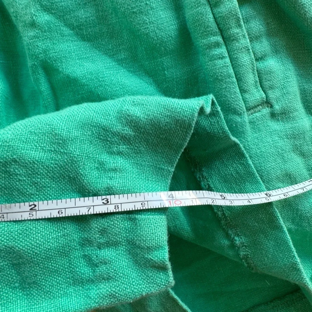 Lilly Pulitzer Green Linen Shorts size XXS (J)